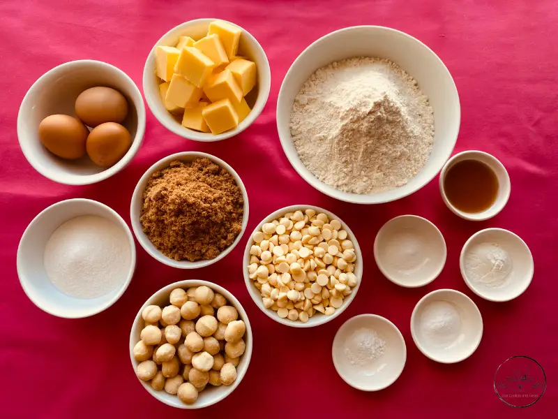 White Chocolate Macadamia Cookie Recipes Ingredients
